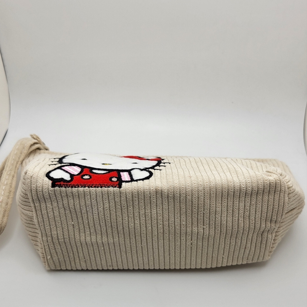 HELLO KITTY Corduroy Makeup Toiletry Bag NEW - Picture 5 of 8